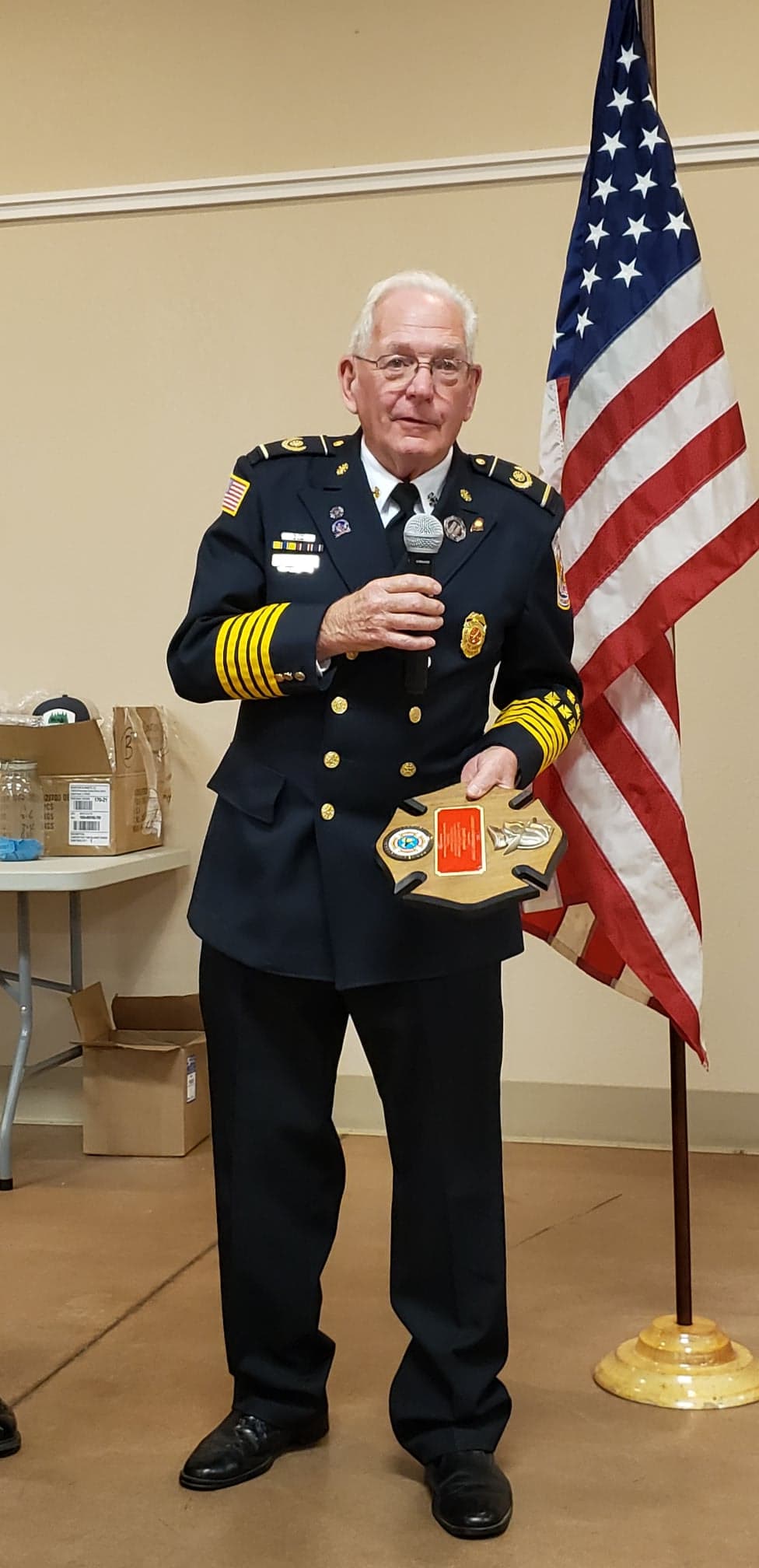 DoverFoxcroft Fire Chief Guyotte presented with Lifetime Achievement Award Piscataquis Observer
